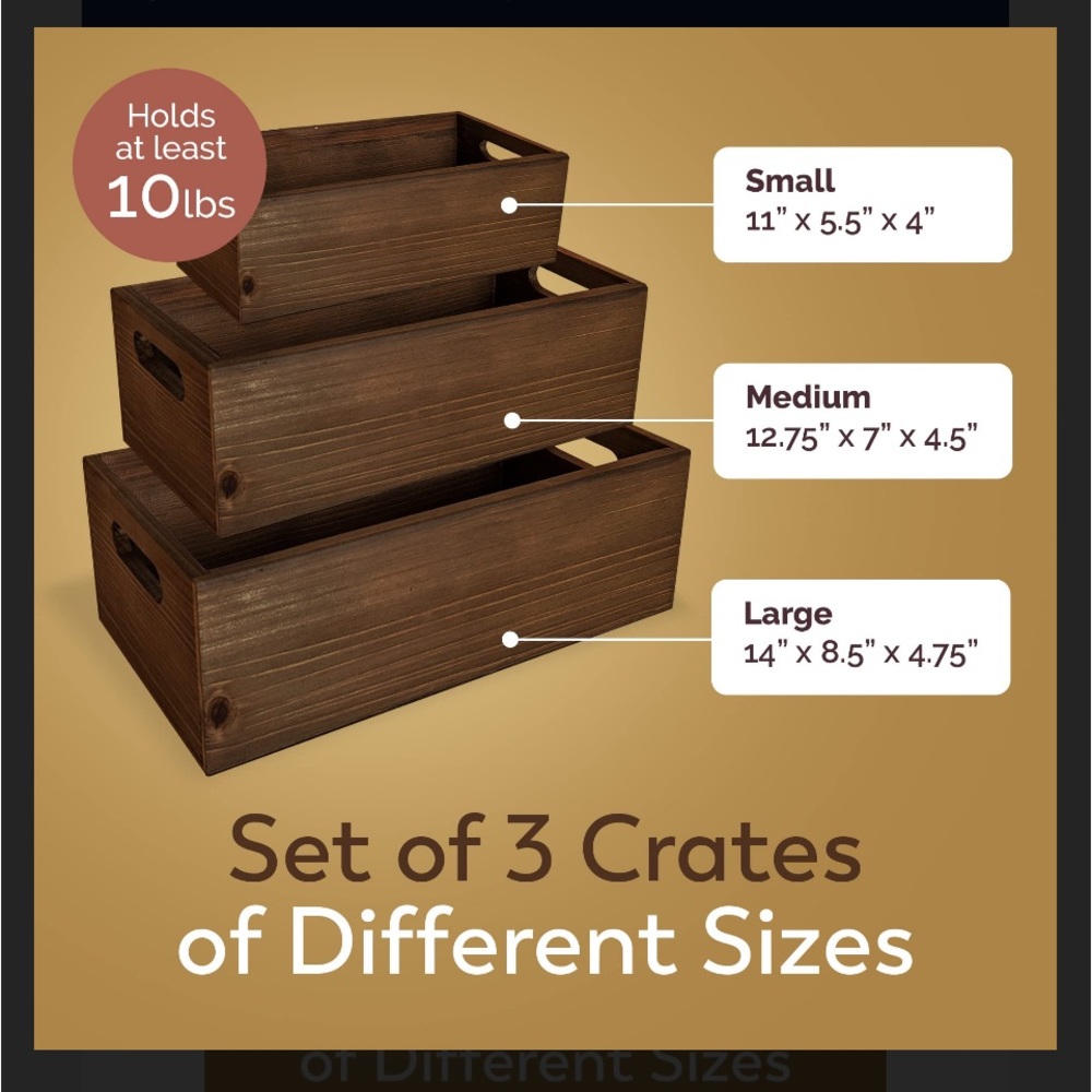 Nestling wood storage boxes